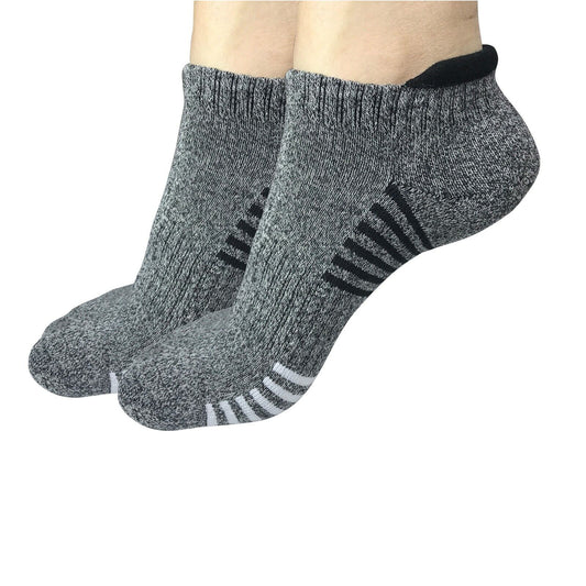 2 Pair Mens Low Cut Ankle Breathable Cotton Cushion Athletic Running Sport Socks