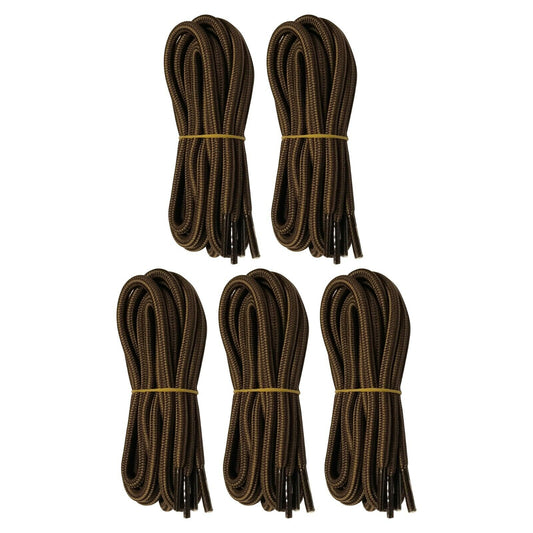 5pair 5mm Thick Heavy duty Round Hiking Work Boot Shoe laces Strings Replacement