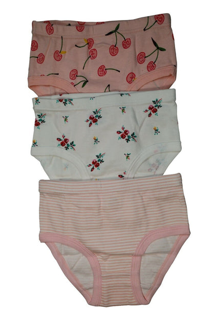 3 Pack Toddler Little Girls 100% Cotton Underwear Briefs Kids Panties 2T - 7T