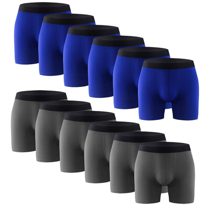 12PK Performance Mens Boxer Briefs Polyester Underwear Size Small M Large XL XXL