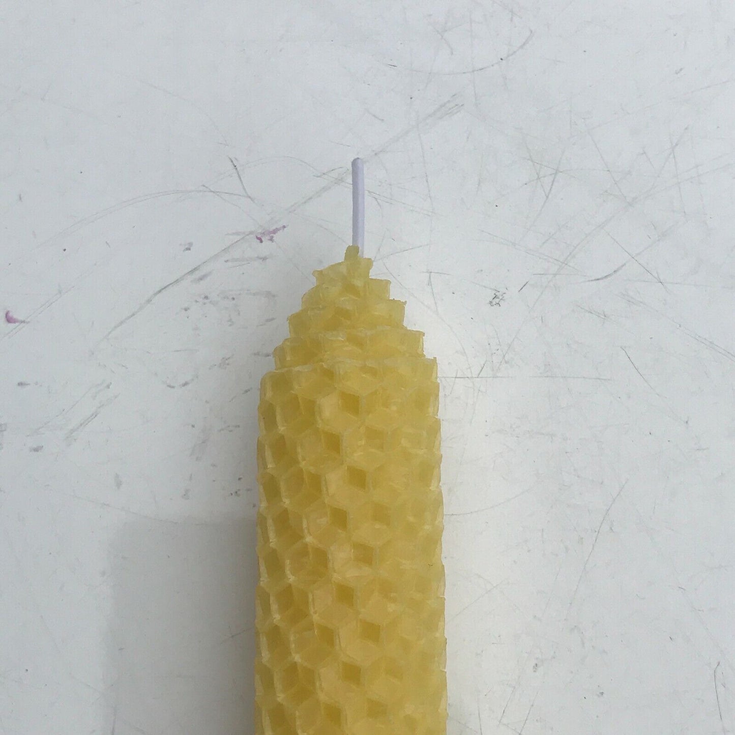 100% Pure Natural Handmade Beeswax Honeycomb Hand Rolled Taper Candles 8 inch