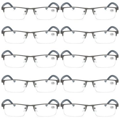 10PK Men Blue Light Blocker Reading Glasses Anti Blue Light Spring Hinge Readers