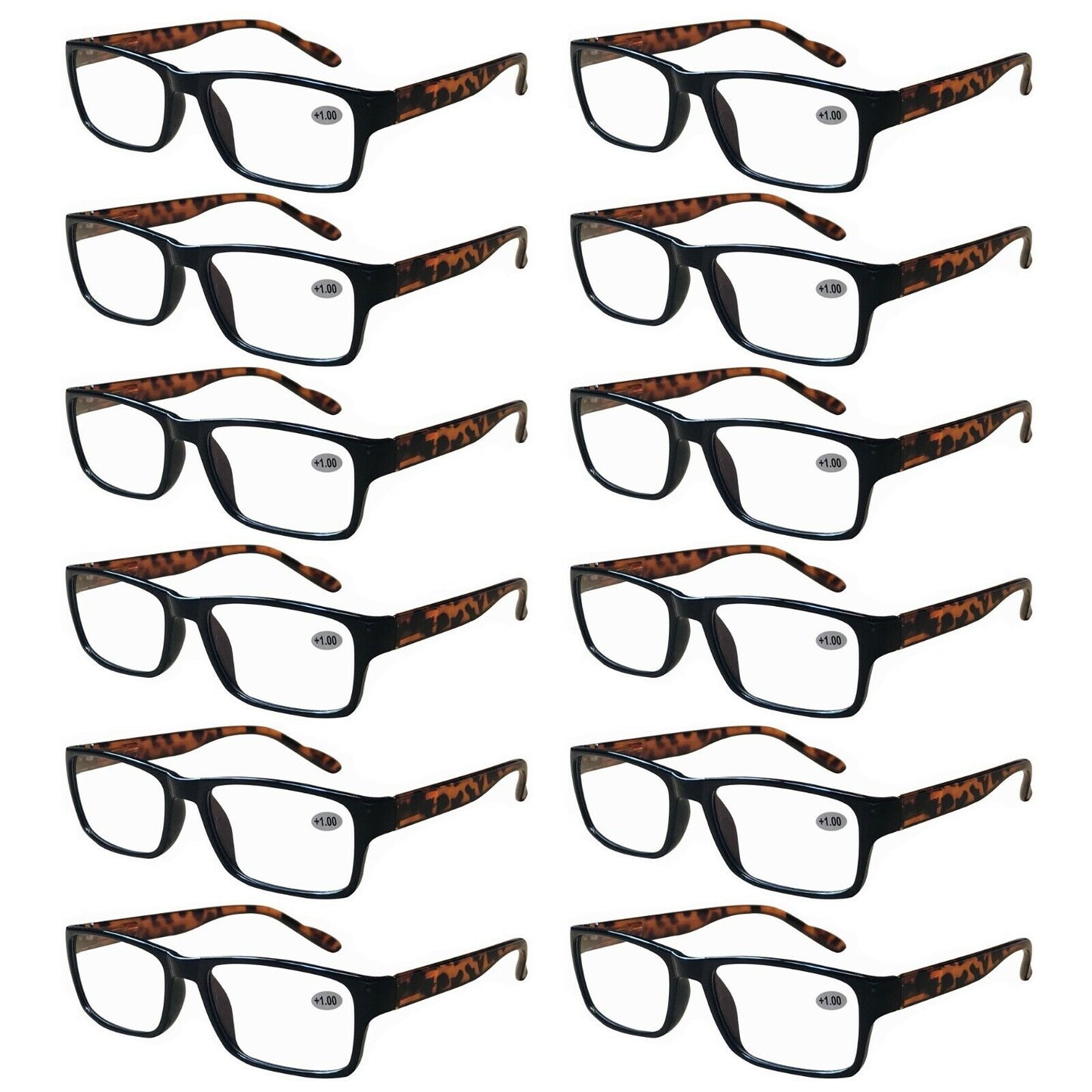 12 Pairs Womens Blue Light Blocking Ladies Reading Glasses Spring Hinge Readers