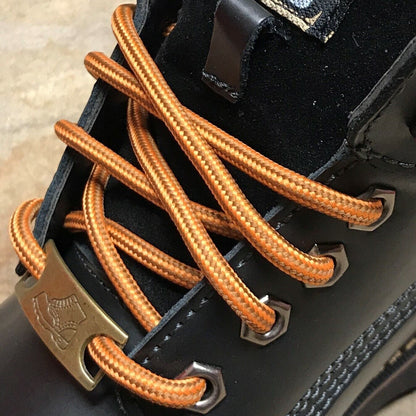 2pair Heavy Duty Hiking Work Boot Shoe Laces Strings /Stay Tied, 5mm Sandy Brown