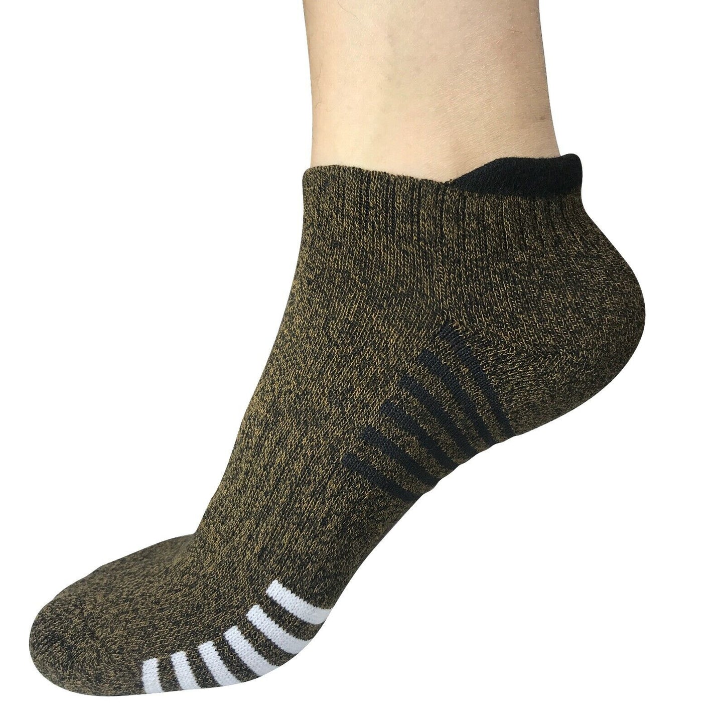 Lot 3-12Pair Mens Low Cut Ankle Breathable Cotton Cushion Athletic Running Socks