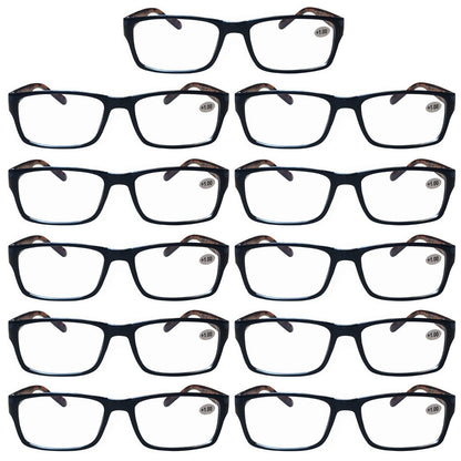 11 PK Unisex Anti Blue Light Reading Glasses Spring Hinge Readers for Men Women