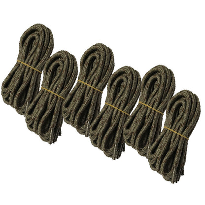 6pair 5mm Thick Heavy duty Round Hiking Work Boot Shoe laces Strings Replacement