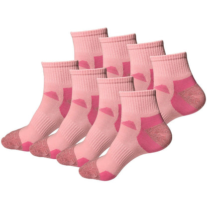 8 Pair Womens Mid Cut Ankle Quarter Athletic Casual Sport Cotton Socks Size 5-10