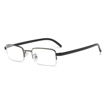 10PK Mens Half Frame Reading Glasses Black Readers 1.00 1.50 2.00 2.50 3.00 4.00