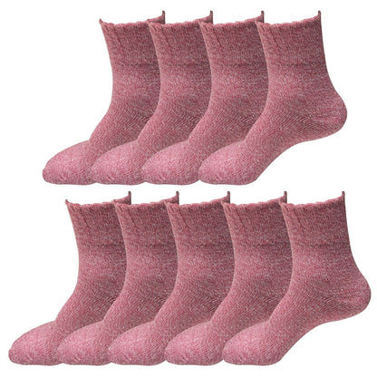 9 Pairs Womens Soft Winter Wool Thick Knit Thermal Warm Crew Cozy Boot Socks