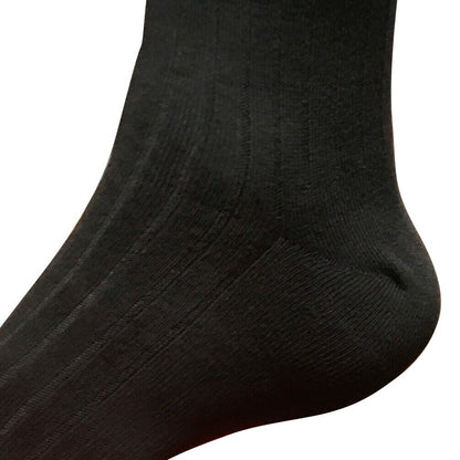 3pair Mens Comfortable Cotton Casual Classic Crew Dress Socks Mid Calf 9-13