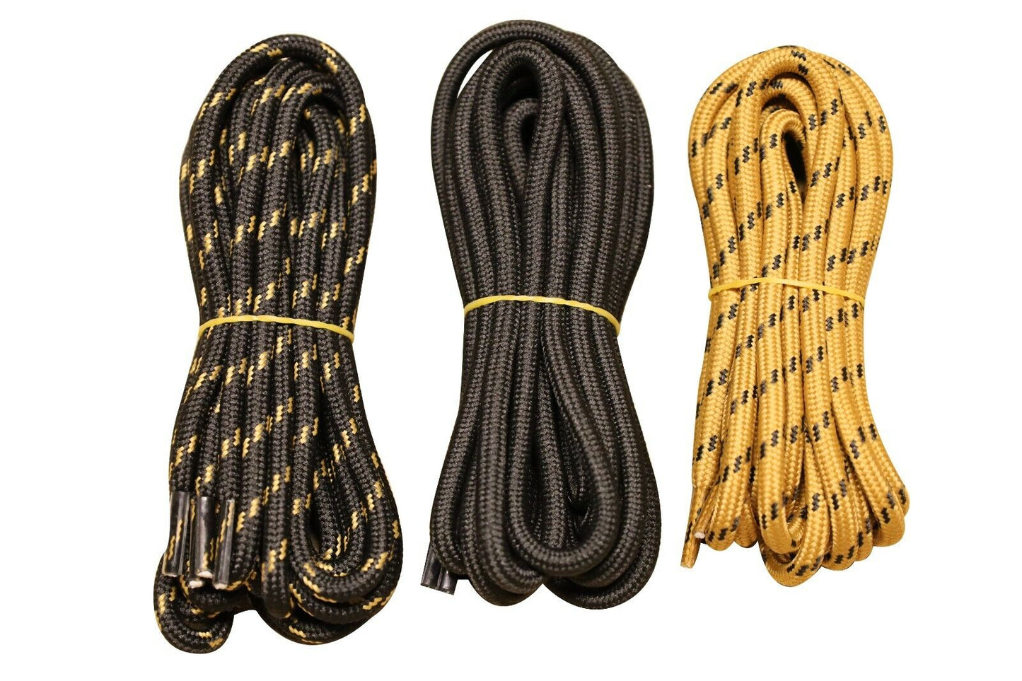 3 pair 5mm Heavy duty Round Boot Laces Shoelaces for Hiking Work Military Boots