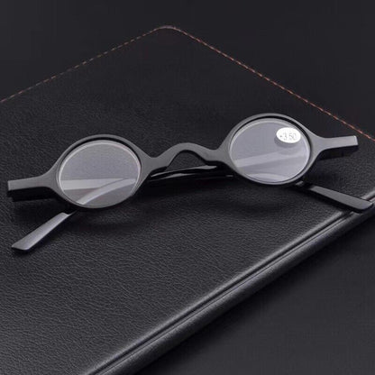 7PK Men Women Small Round Frame Blue Light Reading Glasses Spring Hinge Readers