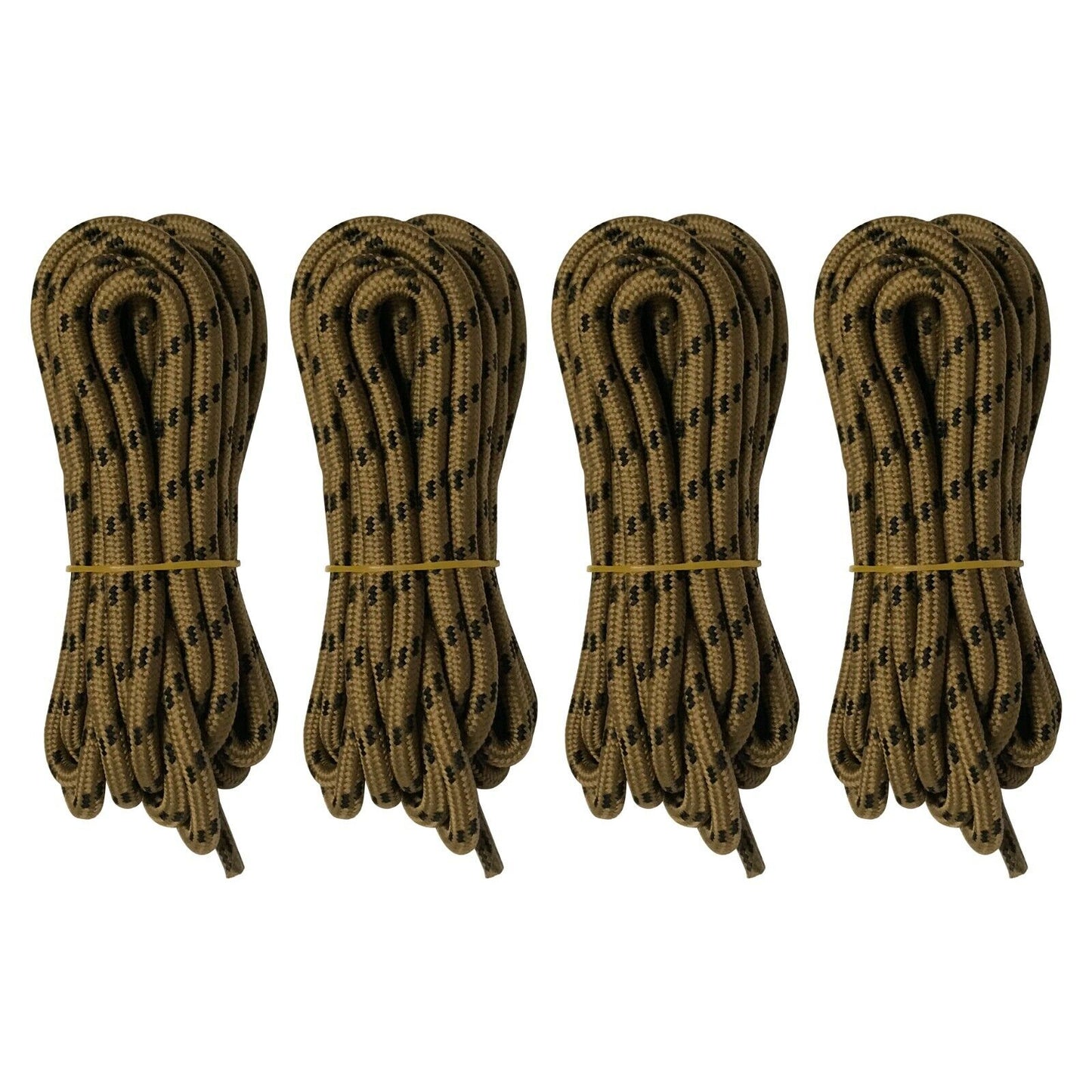 4 pairs 5mm Thick Heavy duty Round Hiking Work Boot Shoe laces Military Strings