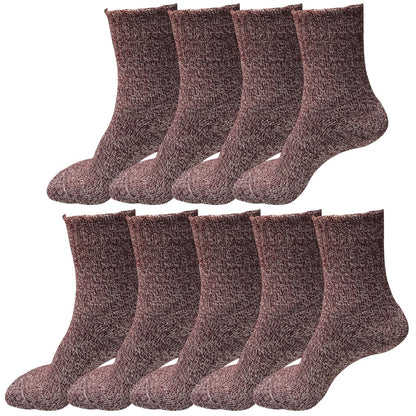 9 Pairs Womens Soft Winter Wool Thick Knit Thermal Warm Crew Cozy Boot Socks