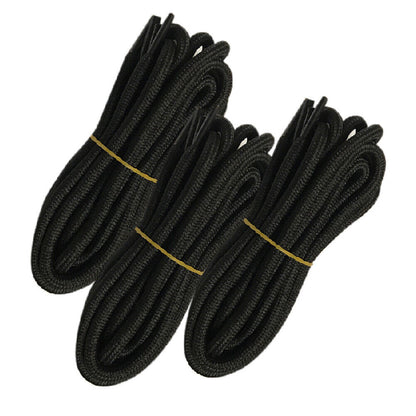 3pair 5mm Thick Heavy duty Round Hiking Work Military Boot Shoe laces Strings