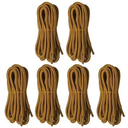 6pair 5mm Thick Heavy duty Round Hiking Work Boot Shoe laces Strings Replacement