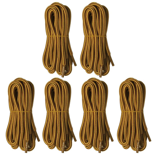 6pair 5mm Thick Heavy duty Round Hiking Work Boot Shoe laces Strings Replacement