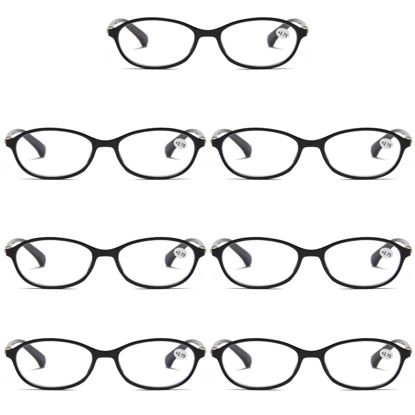 7 Pair Womens Ladies Blue Light Blocking Reading Glasses Computer Gaming Readers