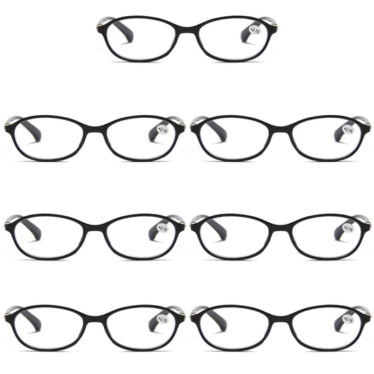 7 Pair Womens Ladies Blue Light Blocking Reading Glasses Computer Gaming Readers