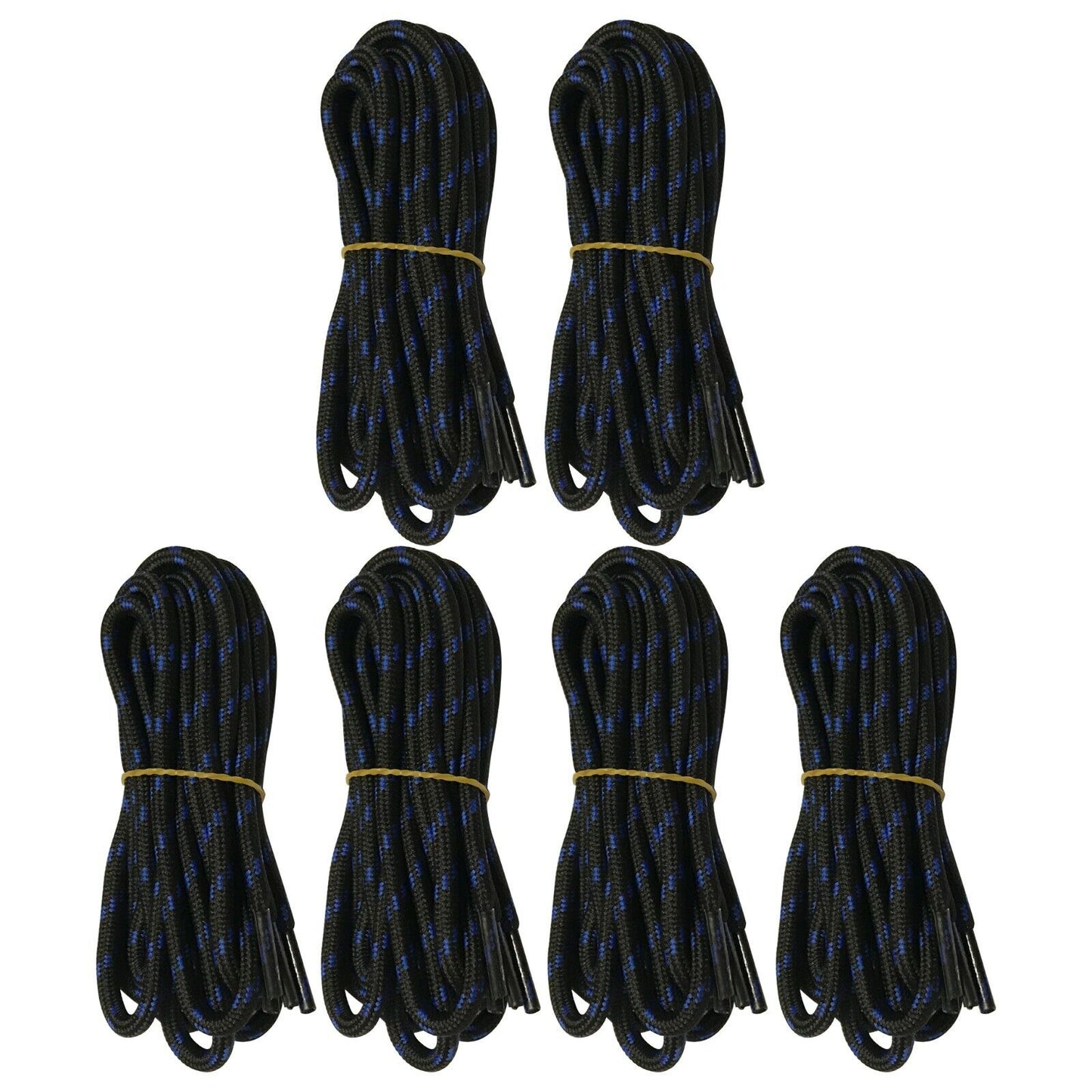 6 pairs 5mm Thick Heavy duty Round Hiking Work Boot Shoe laces Military Strings