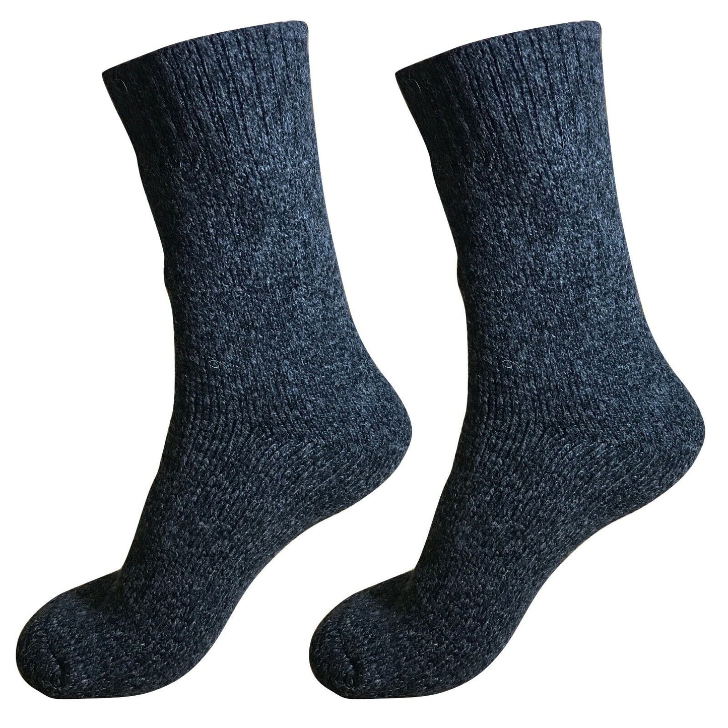 2pair Mens Heavy Duty Thick Winter Thermal Warm Hiking Knit Crew Wool Boot Socks