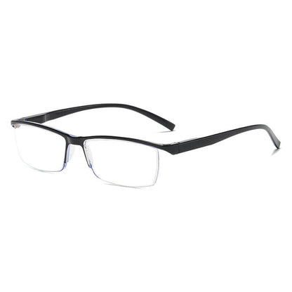 10 PK Mens Half Frame Spring Hinge Reading Glasses Blue Light Blocking Readers