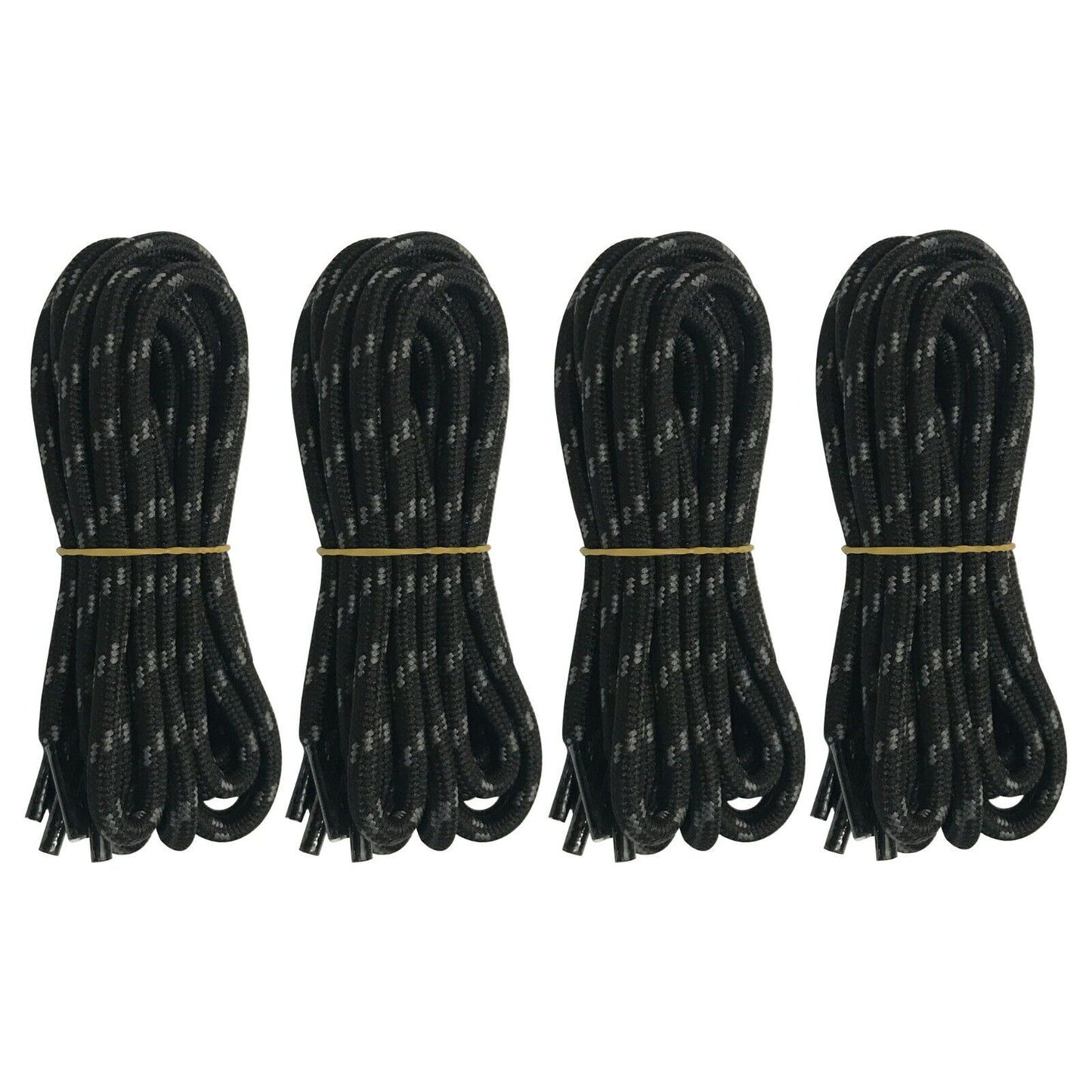 4 pairs 5mm Thick Heavy duty Round Hiking Work Boot Shoe laces Military Strings