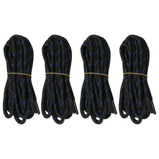 4 pairs 5mm Thick Heavy duty Round Hiking Work Boot Shoe laces Military Strings