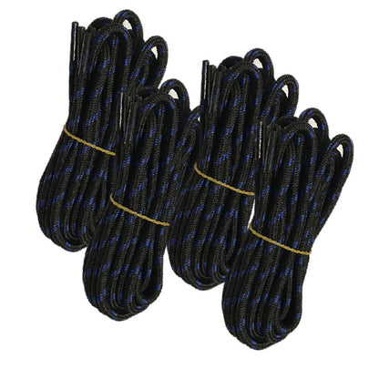 4pair 5mm Thick Heavy duty Round Hiking Work Boot Shoe laces Strings Replacement