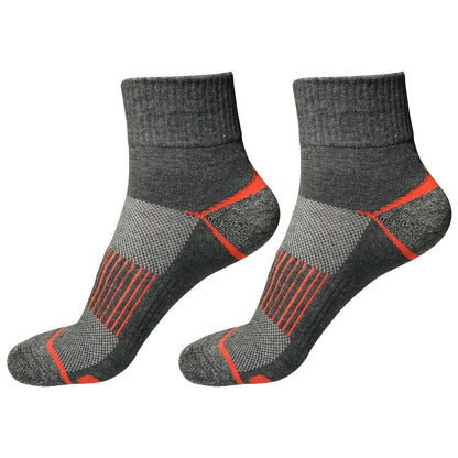 2 Pair Mens Mid Cut Ankle Quarter Athletic Casual Sport Cotton Socks Size 6-12