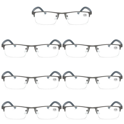 7 PK Men Blue Light Blocker Reading Glasses Anti Blue Light Spring Hinge Readers