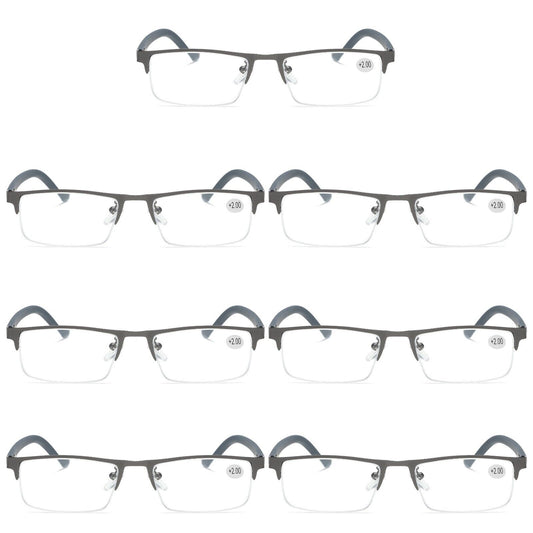 7 PK Men Blue Light Blocker Reading Glasses Anti Blue Light Spring Hinge Readers