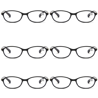 6 Pair Womens Ladies Blue Light Blocking Reading Glasses Computer Gaming Readers