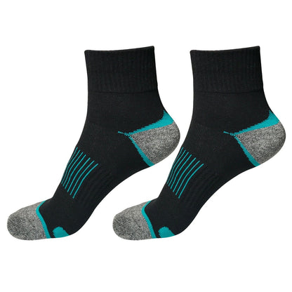 2 Pair Mens Mid Cut Ankle Quarter Athletic Casual Sport Cotton Socks Size 6-12