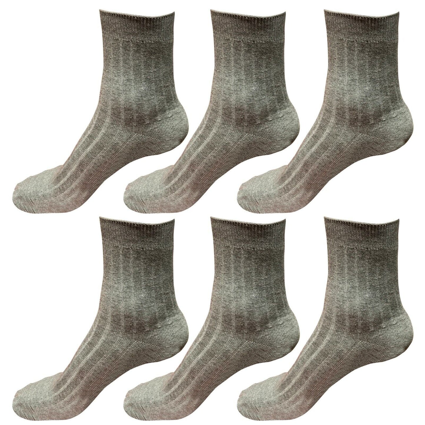 Lot 6 pairs Mens Classic Fashion Cotton Casual Solid Crew Dress Socks Size 6-10