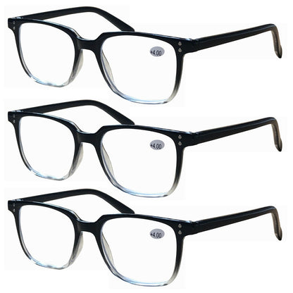 3 PK Unisex Blue Light Blocking Reading Glasses Computer Readers for Men Women