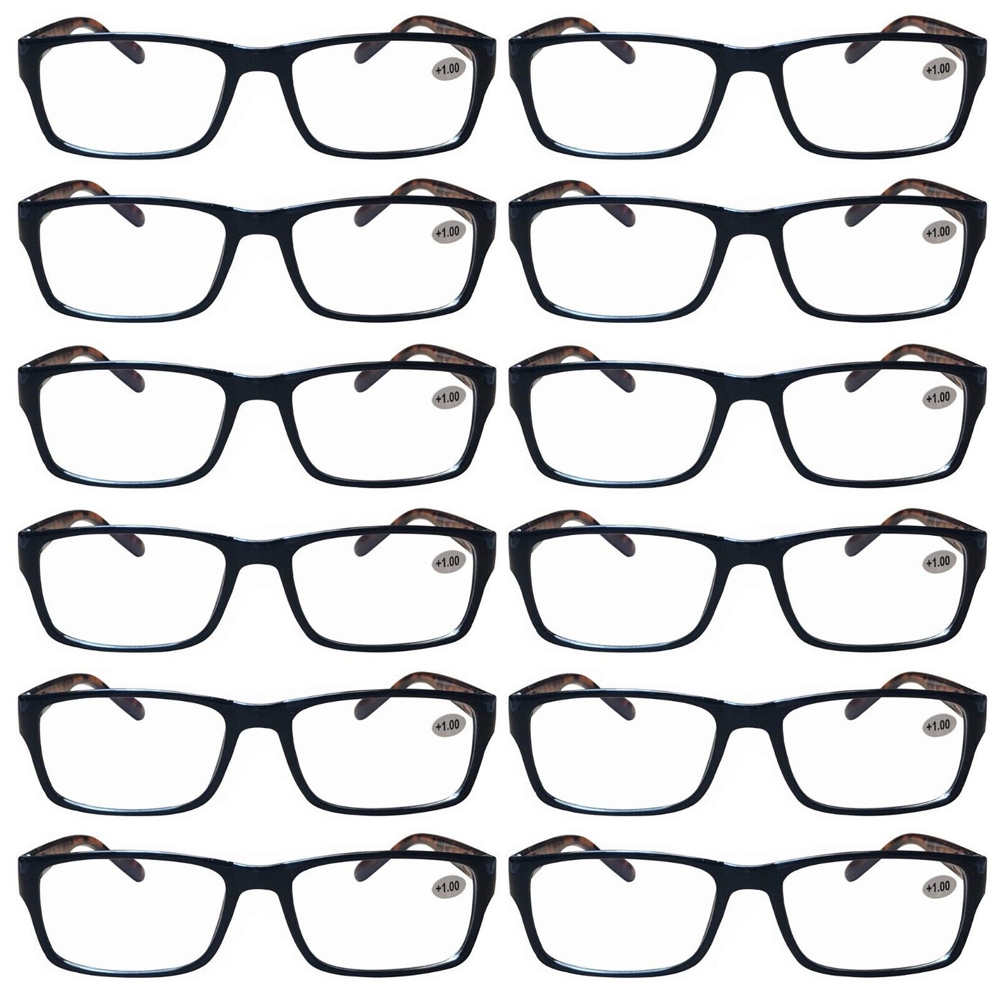 12 PK Unisex Anti Blue Light Reading Glasses Spring Hinge Readers for Men Women