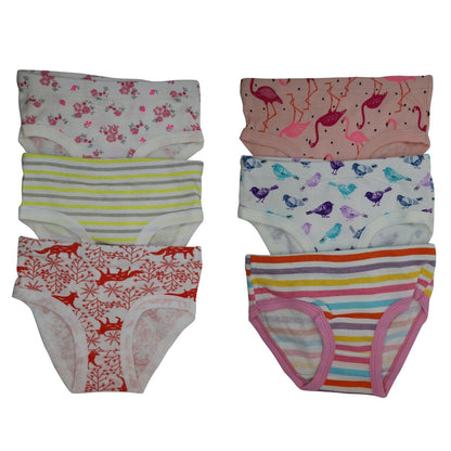 6 Packs Toddler Little Girls Cotton Underwear Briefs Kids Panties 2T 3T 4T 5T 6T