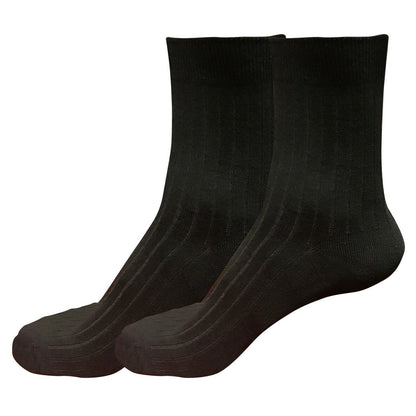 2 pairs Mens Breathable Cotton Casual Crew Dress Socks Under the Calf Size 6-10