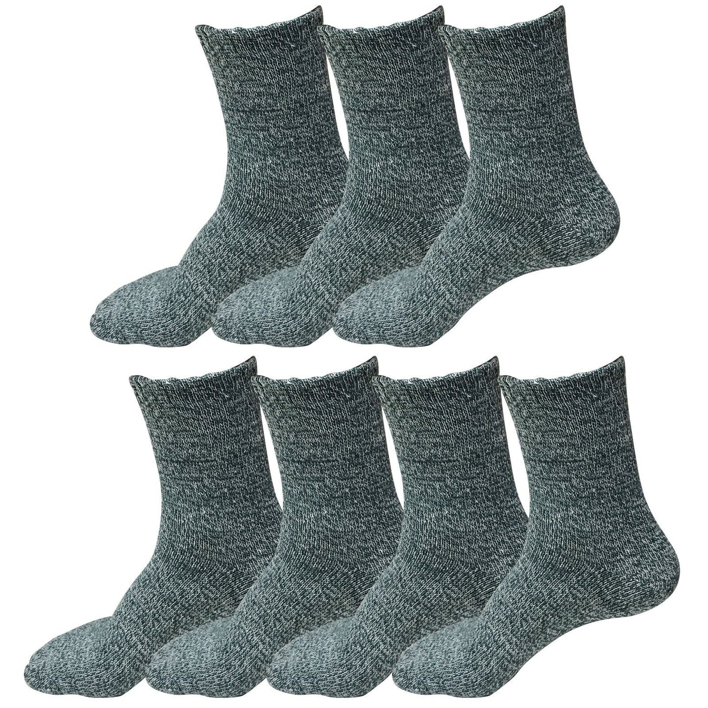 7 Pairs Womens Soft Winter Wool Thick Knit Thermal Warm Crew Cozy Boot Socks