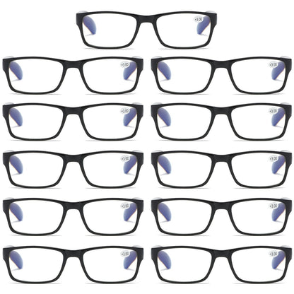 11 PK Unisex Anti Blue Light Reading Glasses Spring Hinge Readers for Men Women