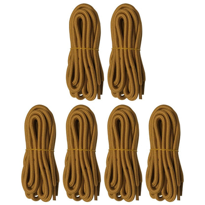 6 pairs 5mm Thick Heavy duty Round Hiking Work Boot Shoe laces Strings Men Women