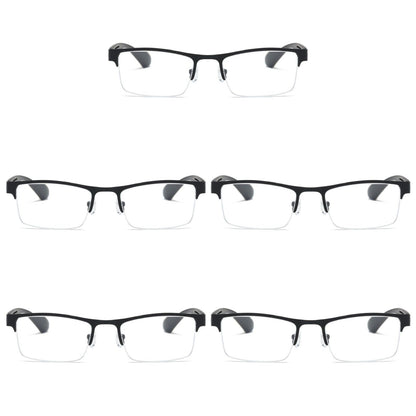 5 PK Men Blue Light Blocker Reading Glasses Anti Blue Light Spring Hinge Readers