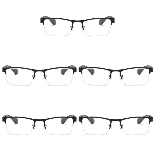 5 PK Men Blue Light Blocker Reading Glasses Anti Blue Light Spring Hinge Readers