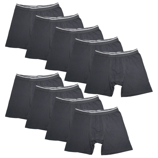 9PK Mens Performance Boxer Briefs Breathable Comfort Waistband Underwear Shorts