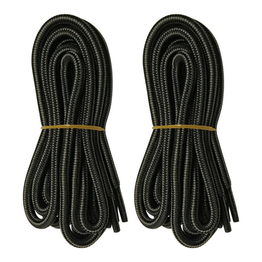 2 pairs 5mm Thick Heavy duty Round Hiking Work Boot Shoe laces Military Strings