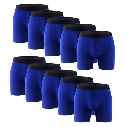 10PK Mens Boxer Briefs Breathable Tagless Underwear Soft Comfort Flex Waistband