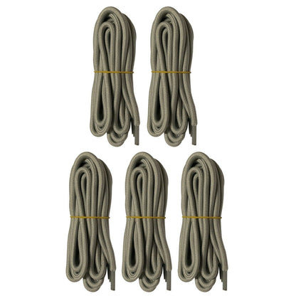 5 pairs 5mm Thick Heavy duty Round Hiking Work Boot Shoe laces Strings Men Women