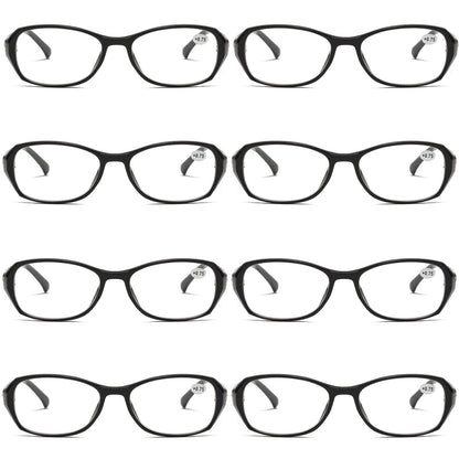 8 Pair Womens Ladies Blue Light Blocking Reading Glasses Computer Gaming Readers